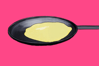 Crêpe qui cuit